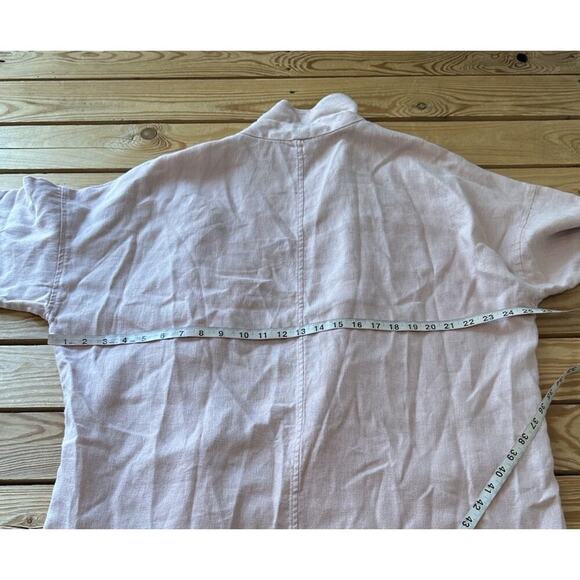 Eileen Fisher Open Front Linen Jacket Size XL Women’s Pink - Picture 6 of 7